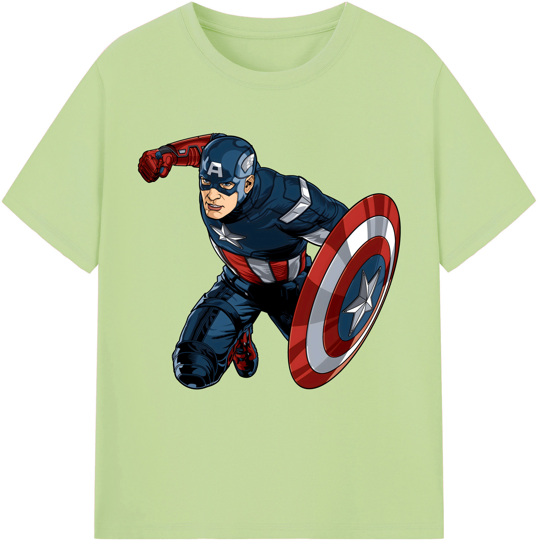 （画像用） アベンジャーズ The Avengers 綿100％半袖Tシャツ（フロントプリント）